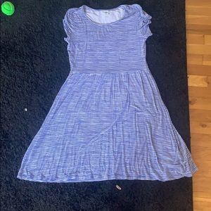 Striped blue dress